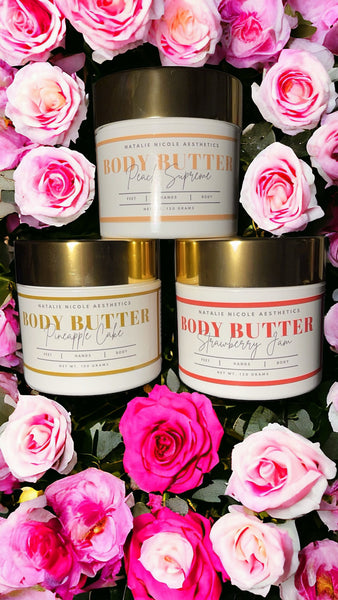 3 Pack Body Butter (Pineapple, Strawberry, Peach)